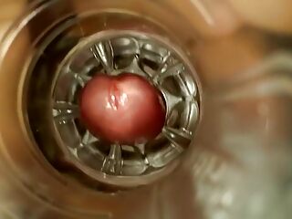 POV video featuring a close-up of a man ejaculating inside a fleshlight. Intense, up-close experience.